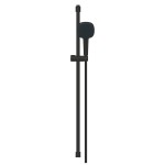 Shower slider rail 90cm material: Brass with hand shower & hose, color: Black surface: Matt Shower slider rails Shower slider rail 90cm material: Brass with hand shower & hose, color: Black surface: Matt Shower slider rails
