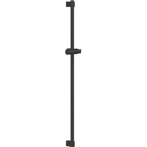 Βέργα ντους 90cm από ορείχαλκο Matte Black απλή, χρώμα: Μαύρο επιφάνεια: Ματ Βέργες ντους