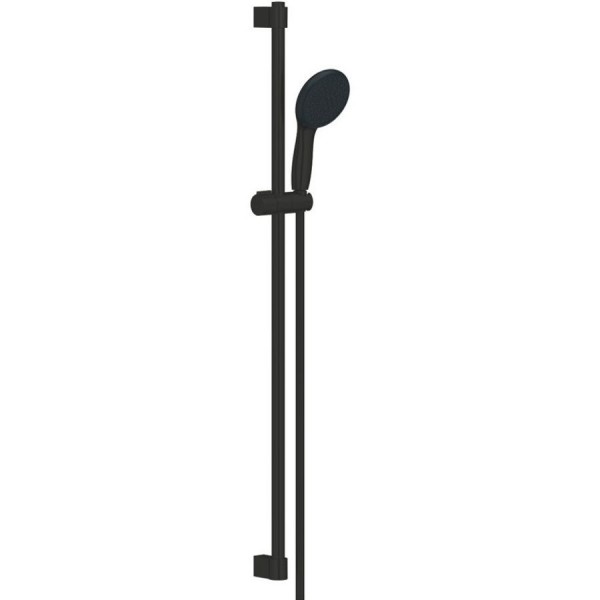 Βέργα ντους 90cm από ορείχαλκο 2 ροών, 1,75m, Matte Black με τηλέφωνο & σπιράλ, χρώμα: Μαύρο επιφάνεια: Ματ Βέργα ντους 90cm από ορείχαλκο 2 ροών, 1,75m, Matte Black με τηλέφωνο & σπιράλ, χρώμα: Μαύρο επιφάνεια: Ματ