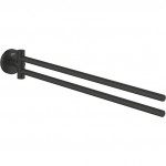 Towel 43,9cm Folding double material: Brass, color: Black surface: Matt Towel 43,9cm Folding double material: Brass, color: Black surface: Matt Towel rails