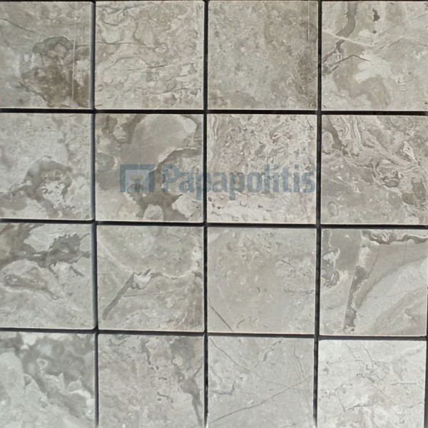 Ψηφίδα μαρμάρου 5x5 (28x28), Moving Sand/ Light Grey, απόχρωση: Γκρι Ψηφίδες Ψηφίδα μαρμάρου 5x5 (28x28), Moving Sand/ Light Grey, απόχρωση: Γκρι Ψηφίδες