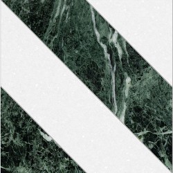 Marble patchwork 30x30 White Thassos/ Green Tinos surface: Matt, hue: White/Green Patchwork