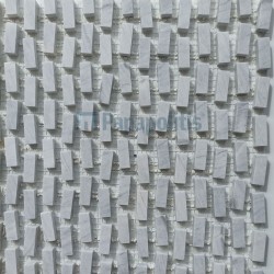 Μάρμαρο μπάνιου Τουβλάκι 1,2x3,2 Silver Grey (σε δίχτυ 32x33) επιφάνεια: Ματ, απόχρωση: Γκρι Τουβλάκια