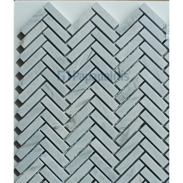 Chevron marble 30x30 Silver Grey, hue: Grey Chevron