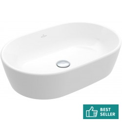 Νιπτήρας ελευθέρας τοποθέτησης 60x40x15,5 από πορσελάνη με υπερχείλιση χωρίς οπή , χρώμα: Λευκό επιφάνεια: Γυαλιστερή