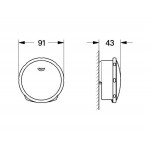 Valve cover Brushed Warm Sunset material: ABS Shower drains Valve cover Brushed Warm Sunset material: ABS Shower drains
