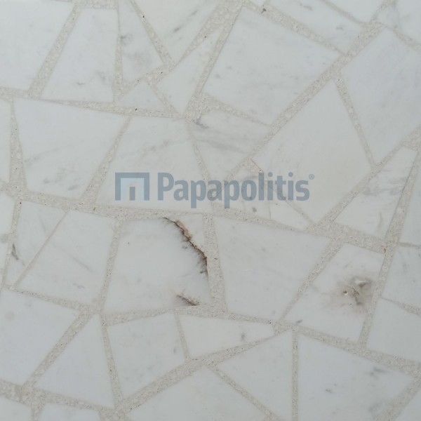 Marble patchwork 45x45 Nuvolino surface: Matt, hue: White/Grey Patchwork