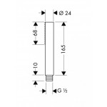 Shower head 1 jet, color: Chrome surface: Glossy Hand showers Shower head 1 jet, color: Chrome surface: Glossy Hand showers