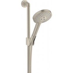 Shower slider rail 90cm material: Brass Brushed Nickel with hand shower & hose, color: Chrome surface: Brushed Shower slider rails