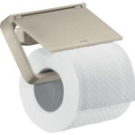 Χαρτοθήκη σκεπαστή από ορείχαλκο Brushed Nickel, χρώμα: Χρωμέ επιφάνεια: Βουρτσισμένη Χαρτοθήκες