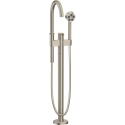 Bathtub tap Floor-standing external part material: Brass, color: Chrome surface: Brushed