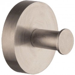 Hook Flat wall mounted material: Inox single, color: Chrome surface: Brushed Hooks