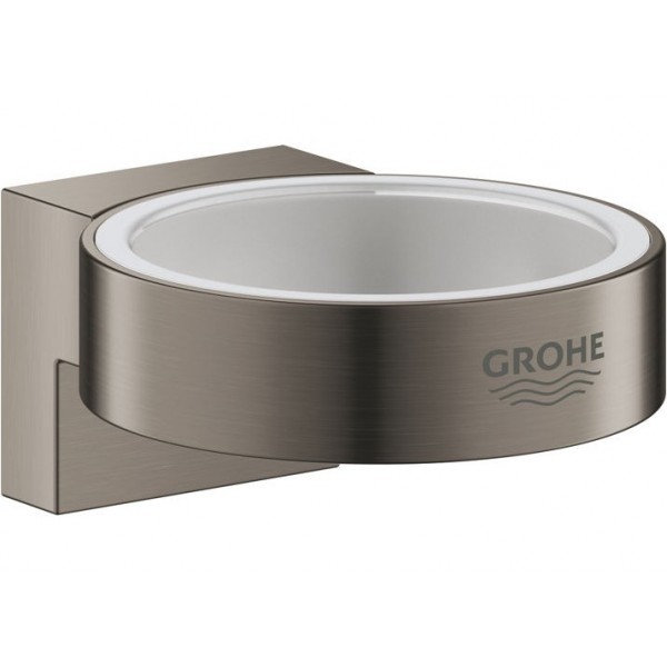 Βάση για επίτοιχα αξεσουάρ Brushed Hard Graphite από ορείχαλκο επιφάνεια: Βουρτσισμένη, χρώμα: Γκρι Σαπουνοθήκες Βάση για επίτοιχα αξεσουάρ Brushed Hard Graphite από ορείχαλκο επιφάνεια: Βουρτσισμένη, χρώμα: Γκρι Σαπουνοθήκες