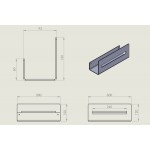 Ράφι μπάνιου 30x9,3x12 από ορείχαλκο με ψηλή διάτρητη πρόσοψη, Dark Brown, χρώμα: Καφέ επιφάνεια: Ματ Ράφια μπάνιου Ράφι μπάνιου 30x9,3x12 από ορείχαλκο με ψηλή διάτρητη πρόσοψη, Dark Brown, χρώμα: Καφέ επιφάνεια: Ματ Ράφια μπάνιου