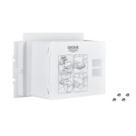 Adaptor προσαρμογής μικρής πλακέτας με καζανάκια χαμηλού ύψους Rapid SL από πλαστικό, χρώμα: Λευκό Σύνδεσμοι