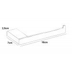 Paper holder no cover material: Inox, color: Chrome surface: Brushed Toilet paper holders