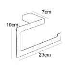 Towel ring open material: Inox, color: Chrome surface: Brushed Towel rings