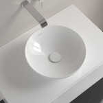 Washbasin Free standing 38x38x12 material: Porcelain Without hole Without overflow, color: White surface: Glossy Free standing