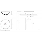 Washbasin Free standing 42x42x14,5 material: Porcelain Without hole Without overflow Bianco Glossy, color: White surface: Glossy Free standing Washbasin Free standing 42x42x14,5 material: Porcelain Without hole Without overflow Bianco Glossy, color: White surface: Glossy Free standing