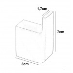 Hook Flat wall mounted material: Inox single, color: Chrome surface: Brushed Hooks Hook Flat wall mounted material: Inox single, color: Chrome surface: Brushed Hooks