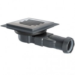 Σχάρα με σιφώνι από inox 11,5x11,5, χρώμα: Χρωμέ Σχάρες ντουζιέρας