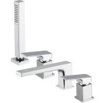 Bathtub tap Deck-mounted complete material: Brass, color: Chrome surface: Glossy Deck-mounted