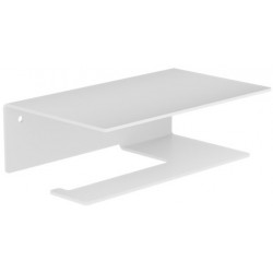 Paper holder with shelf material: Brass 18x11x6cm, color: White surface: Matt Toilet paper holders