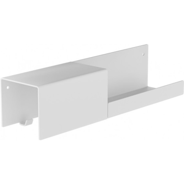 Άγκιστρο από ορείχαλκο διπλό με ράφι, 40x9,3x9,3cm, χρώμα: Λευκό επιφάνεια: Ματ Άγκιστρα Άγκιστρο από ορείχαλκο διπλό με ράφι, 40x9,3x9,3cm, χρώμα: Λευκό επιφάνεια: Ματ Άγκιστρα