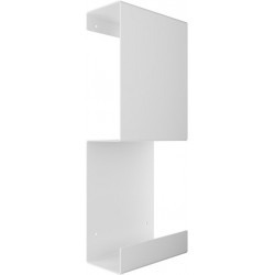 Shelve 23x10,3x50,3 material: Brass, color: White surface: Matt Shelves