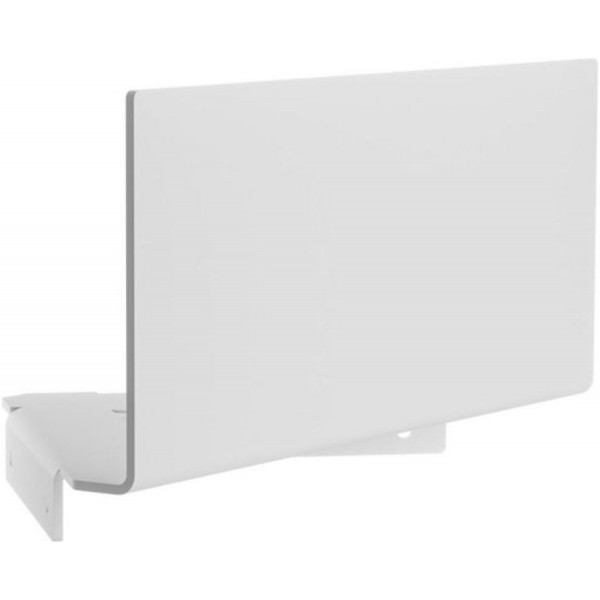 Σπογγοθήκη από ορείχαλκο γωνιακή μονή με πρόσοψη 12cm, 28,3x21,7x14,2cm, χρώμα: Λευκό επιφάνεια: Ματ Σπογγοθήκες