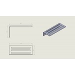 Ράφι για πετσέτες 60x24x12 από ορείχαλκο επίτοιχο με άγκιστρα, χρώμα: Λευκό επιφάνεια: Ματ Ράφια-Πετσετοθήκες 