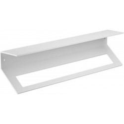 Πετσετοθήκη 60cm 60x14,4x9,5cm, με ράφι σταθερή από ορείχαλκο μονή, χρώμα: Λευκό επιφάνεια: Ματ Πετσετοθήκες