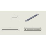Shelve 70x9,3x7 material: Brass, color: White surface: Matt Shelve 70x9,3x7 material: Brass, color: White surface: Matt Shelves