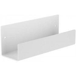 Shelve 25x7,5x9 material: Brass, color: White surface: Matt Shelves