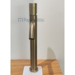 Wash basin tap Deck-mounted for free-standing washbasin material: Brass mixer With push-open waste set, color: Gold surface: Brushed Deck-mounted Wash basin tap Deck-mounted for free-standing washbasin material: Brass mixer With push-open waste set, color: Gold surface: Brushed Deck-mounted