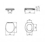 Κάλυμμα λεκάνης Sandwich, χρώμα: Λευκό Καλύμματα