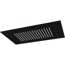 Κεφαλή ντους οροφής 35x20 από inox 1 ροής Black Matt, χρώμα: Μαύρο επιφάνεια: Ματ Κεφαλές ντους