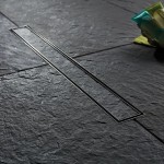 Αυλάκι ντουζιέρας (σχάρα) slim Y6,00 – 8,00 cm από inox 40cm, χρώμα: Χρωμέ Αυλάκια ντουζιέρας