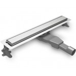 Αυλάκι ντουζιέρας (σχάρα) slim Y6,00 – 8,00 cm από inox 40cm, χρώμα: Χρωμέ Αυλάκια ντουζιέρας