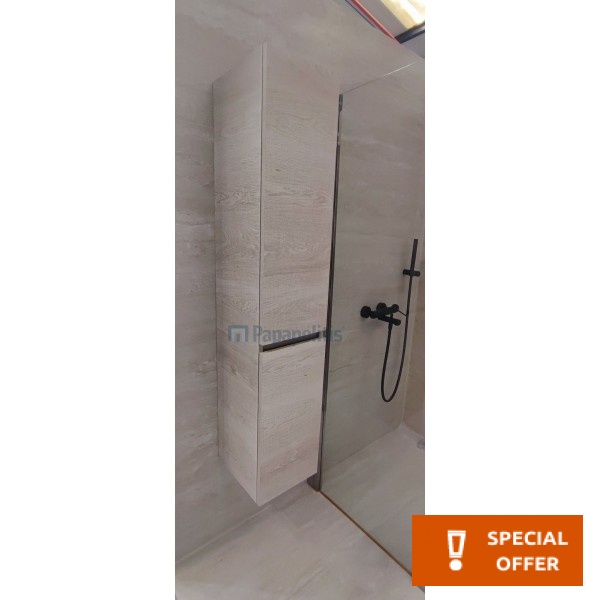 Στήλη επίπλου μπάνιου 30x32x150 από ξύλο συνθετικό χρώμα 398, χρώμα: Ξύλο Οξυά Στήλες επίπλου μπάνιου