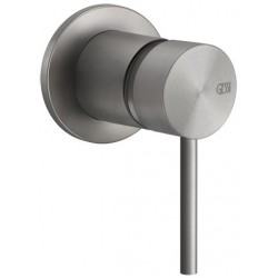 Shower tap Wall-mounted external part 1 hole 1 way material: Inox mixer without hand shower, hose and holder, color: Chrome surface: Brushed Wall-mounted - external part