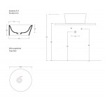 Washbasin Free standing 42x42x18 material: Porcelain Without hole Without overflow, color: Grey surface: Matt Free standing Washbasin Free standing 42x42x18 material: Porcelain Without hole Without overflow, color: Grey surface: Matt Free standing