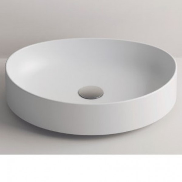 Washbasin Free standing 50x38x12 material: Porcelain Without hole Without overflow Bianco Matt, color: White surface: Matt Free standing Washbasin Free standing 50x38x12 material: Porcelain Without hole Without overflow Bianco Matt, color: White surface: Matt Free standing