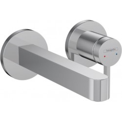 Μπαταρία νιπτήρος εντοιχιζόμενη - εξωτερικό μέρος 2 οπών αναμεικτική με βαλβίδα συνεχούς ροής , χρώμα: Χρωμέ 16,8cm από ορείχαλκο επιφάνεια: Γυαλιστερή Εντοιχιζόμενες εξωτερικό μέρος