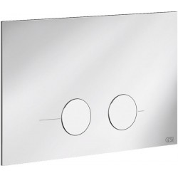 Flush wall plates for concealed cistern dual flush valve material: Metal Mechanical with string, color: Chrome surface: Brushed Flush plates
