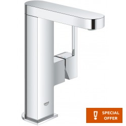 Wash basin tap Deck-mounted L size material: Brass mixer With push-open waste set M-Size, color: Chrome surface: Glossy Deck-mounted