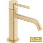 Wash basin tap Deck-mounted material: Brass mixer S size Without waste, color: Gold surface: Brushed Deck-mounted Wash basin tap Deck-mounted material: Brass mixer S size Without waste, color: Gold surface: Brushed Deck-mounted
