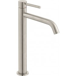 Wash basin tap Deck-mounted for free-standing washbasin material: Brass mixer Without waste, color: Chrome surface: Brushed Deck-mounted