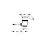 Βαλβίδα push-open, 1 1/4", brushed hard graphite με υπερχείλιση από ορείχαλκο επιφάνεια: Βουρτσισμένη, χρώμα: Γκρι Βαλβίδες Βαλβίδα push-open, 1 1/4", brushed hard graphite με υπερχείλιση από ορείχαλκο επιφάνεια: Βουρτσισμένη, χρώμα: Γκρι Βαλβίδες