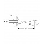 Spout material: Brass, color: Chrome Bath tap spouts Spout material: Brass, color: Chrome Bath tap spouts